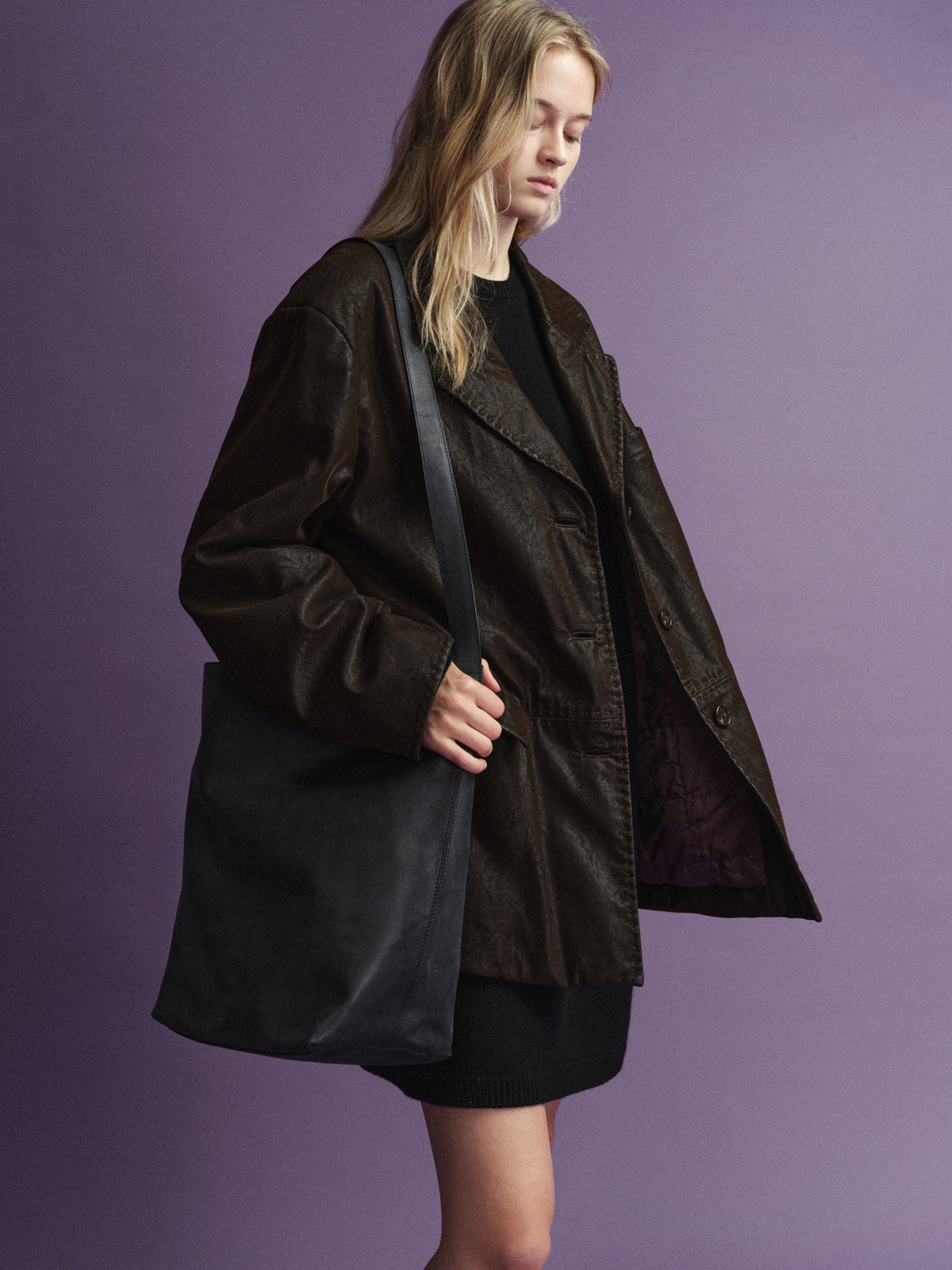Heritage Padded Leather Jacket_brown