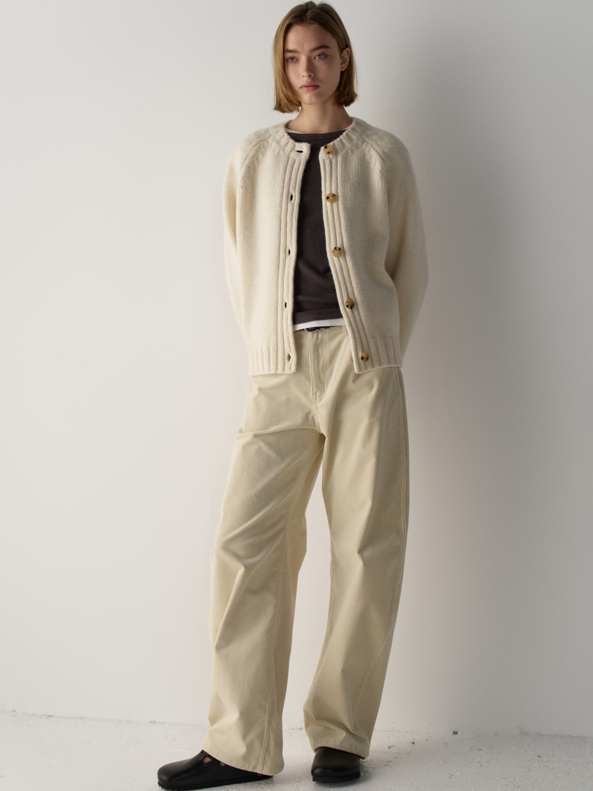 Essential Raglan Cardigan_ivory