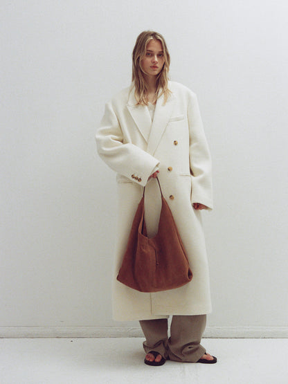 Cashmere double coat_ivory