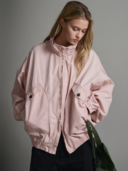 Washed Cotton Blouson_pink