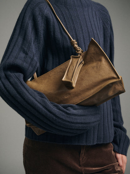 Willow Zipper Shoulder Bag_olive