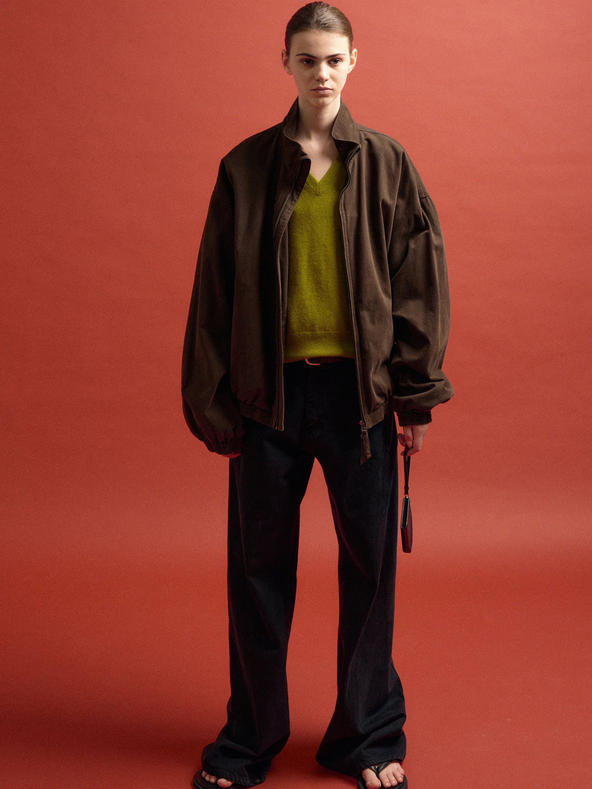 [11/3 Pre-order] Peached Cotton Blouson_brown