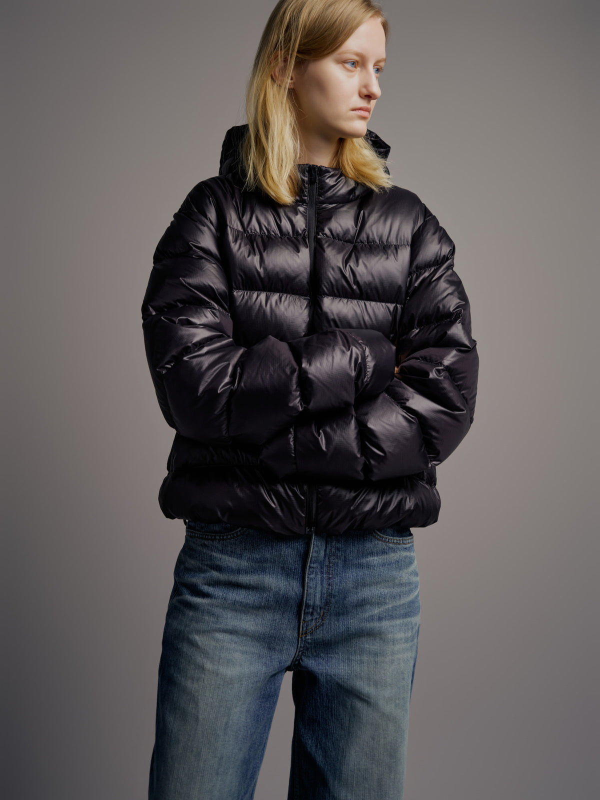 Airy Goose Down Jacket_black