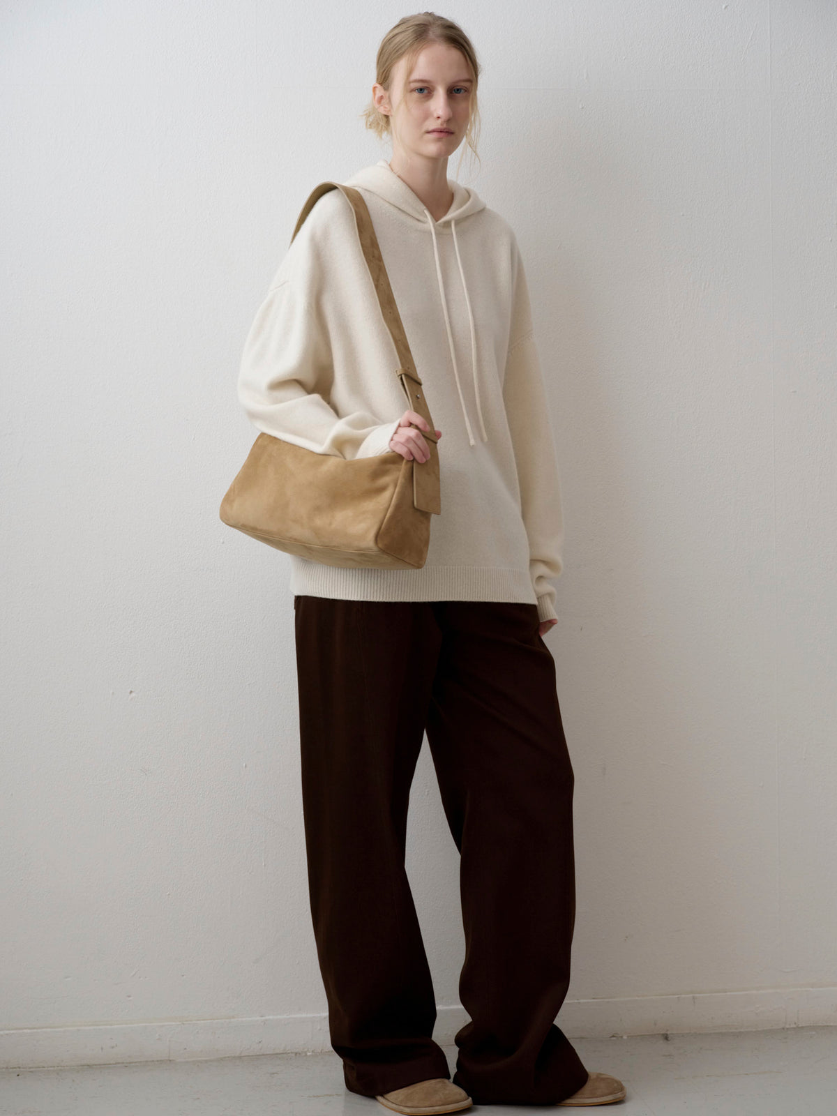 Cashmere Hooded Pullover_ivory
