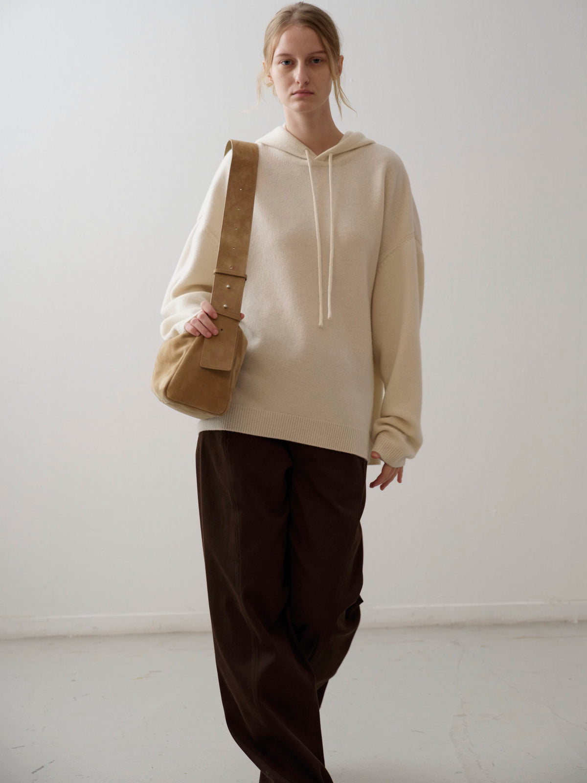 Cashmere Hooded Pullover_ivory