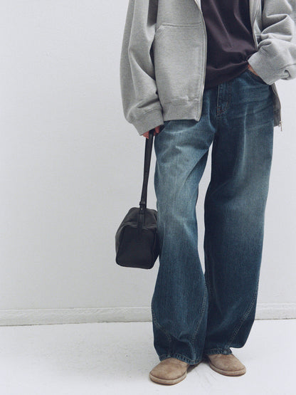 Wide Tapered Denim_Vintage Washing