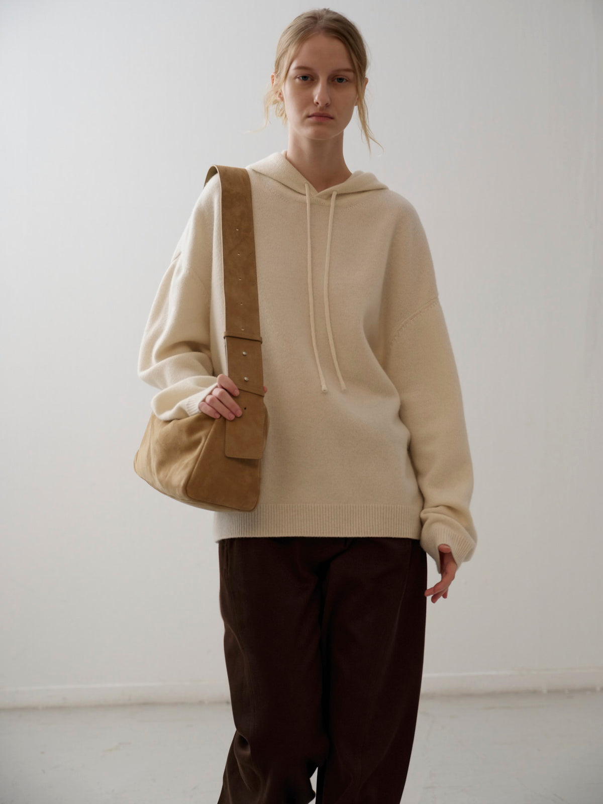 Cashmere Hooded Pullover_ivory