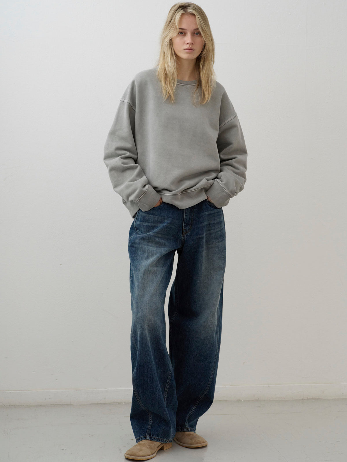 Wide Tapered Denim_Vintage Washing