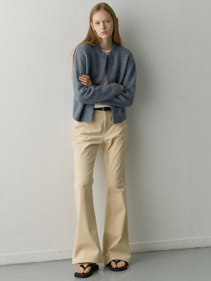 Corduroy Bootcut Pants_cream