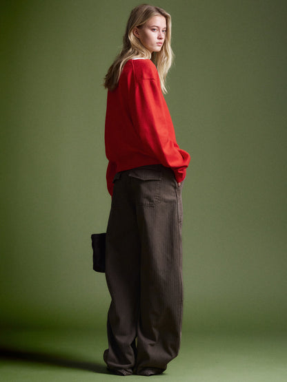 Denim Round Work Pants_khaki
