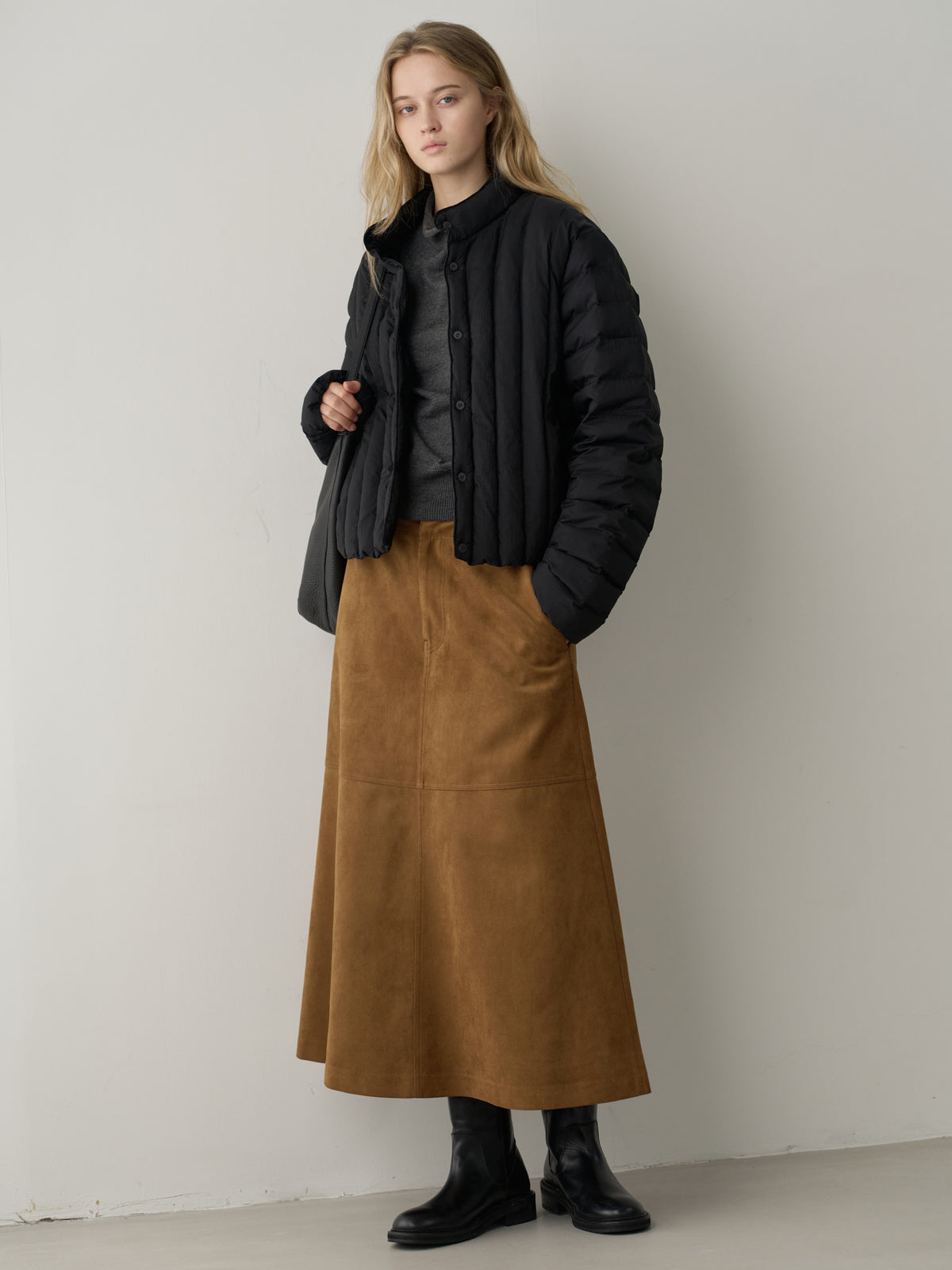 Vertical Light Padded Jacket_black