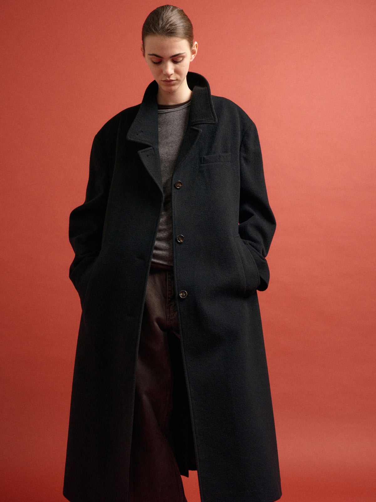 Classic Wool Single Coat_Black