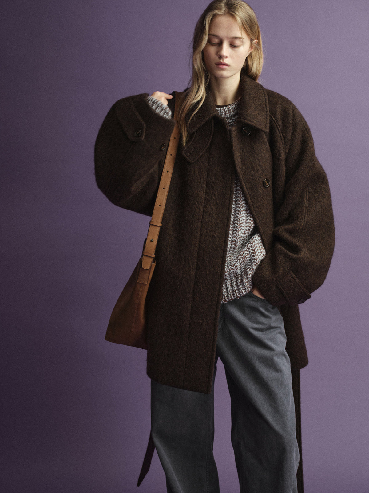 Antique Shepherd Bag_olive brown