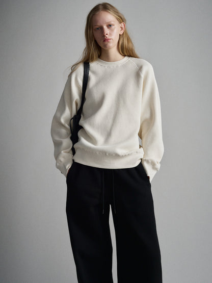 Curved Sweat Pants_black