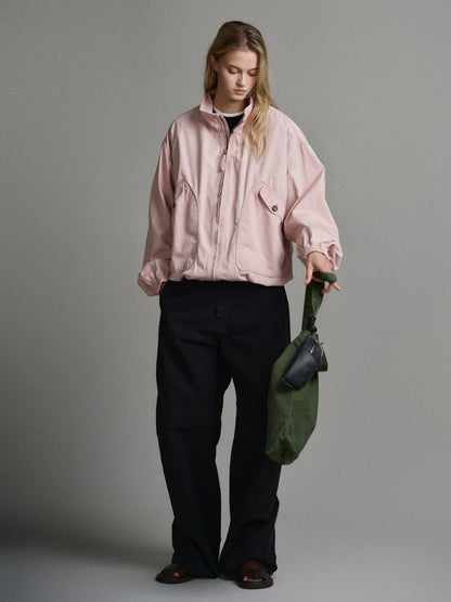 Washed Cotton Blouson_pink