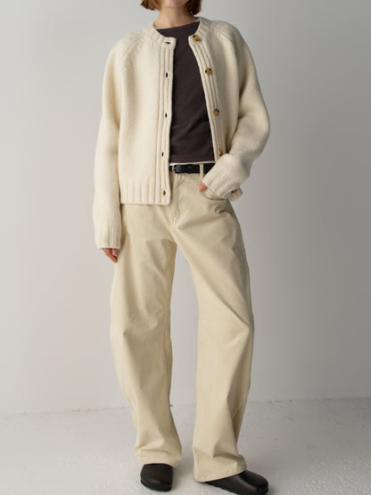Essential Raglan Cardigan_ivory