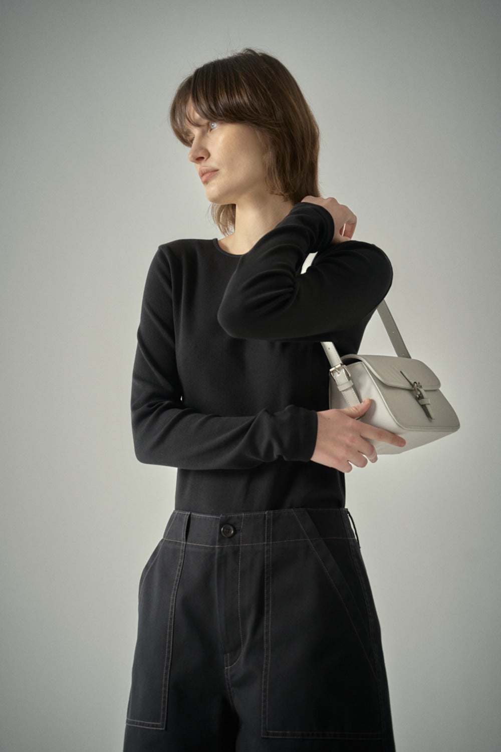 Small Marron Bag_fog
