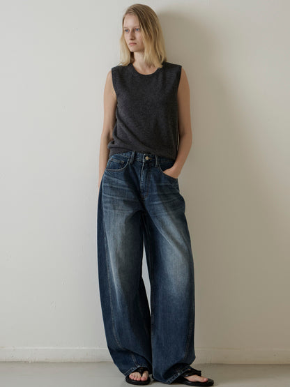Wide Tapered Denim_Vintage Washing