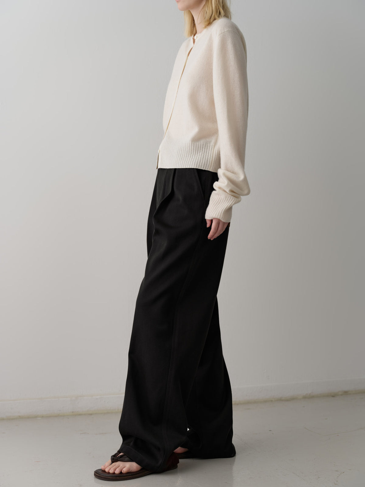 Cotton Double Pocket Pants_black