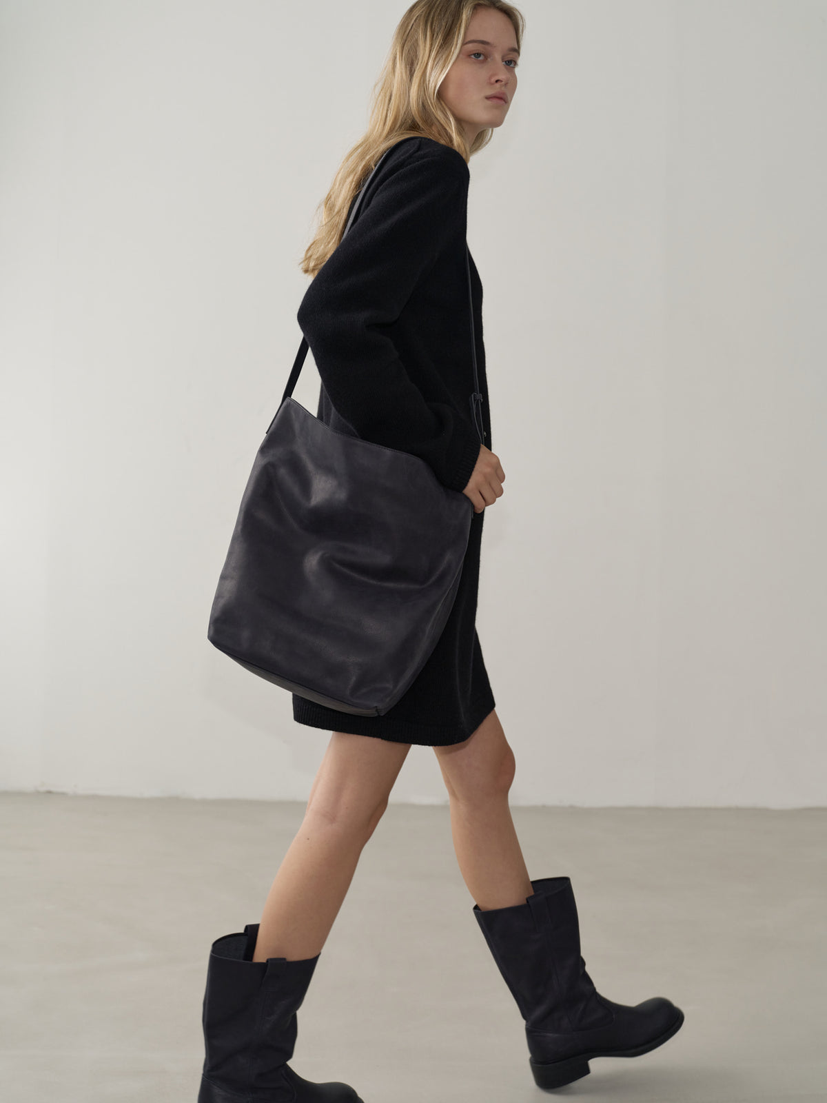 Antique Shepherd Big Bag_black