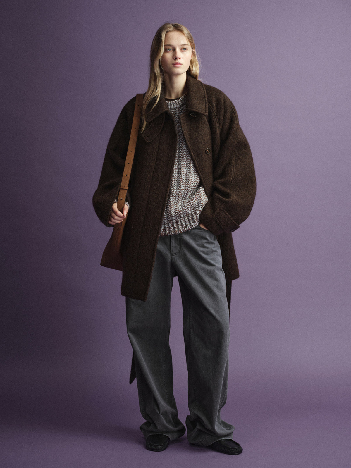 Antique Shepherd Bag_olive brown