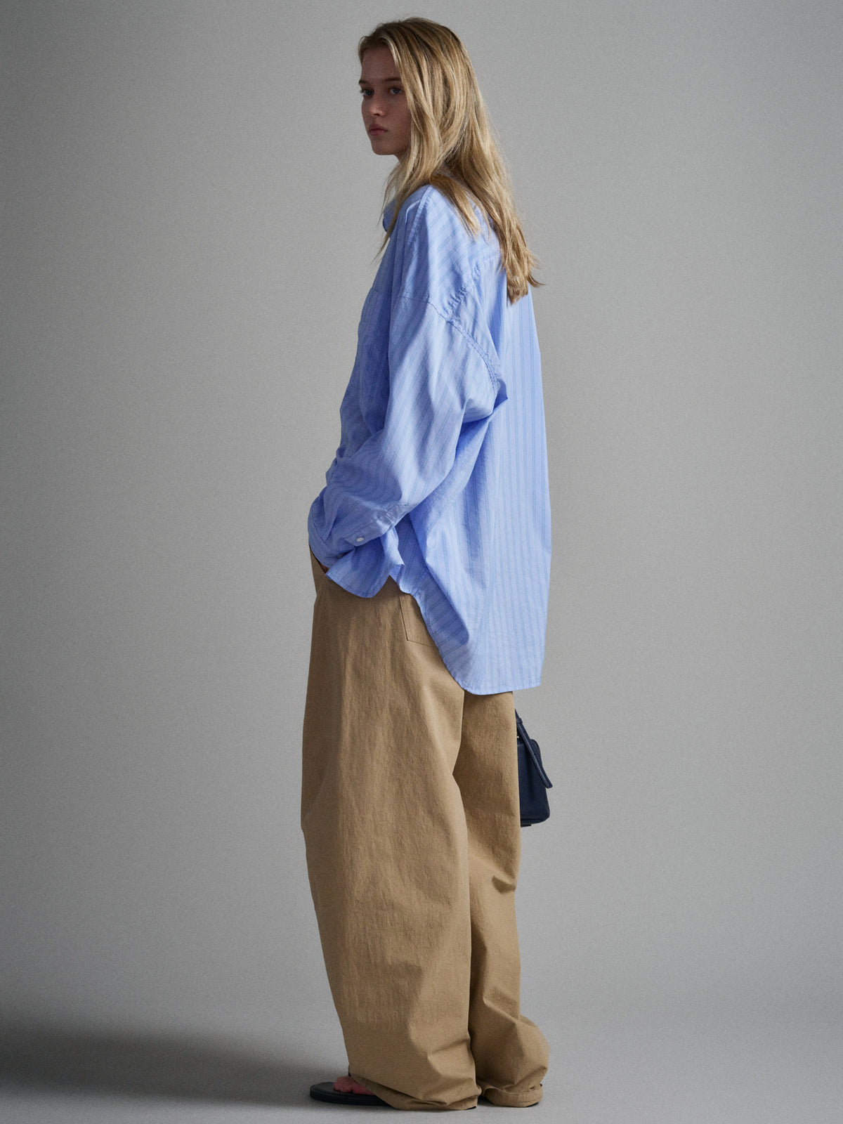 Vintage Stripe Shirt_sky blue