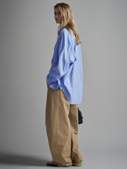 Vintage Stripe Shirt_sky blue