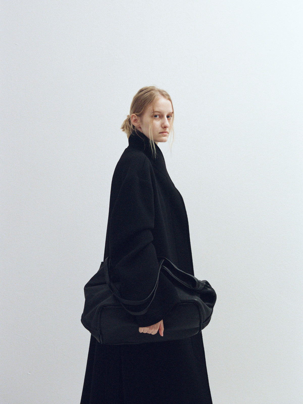 Cashmere High-neck Coat_black