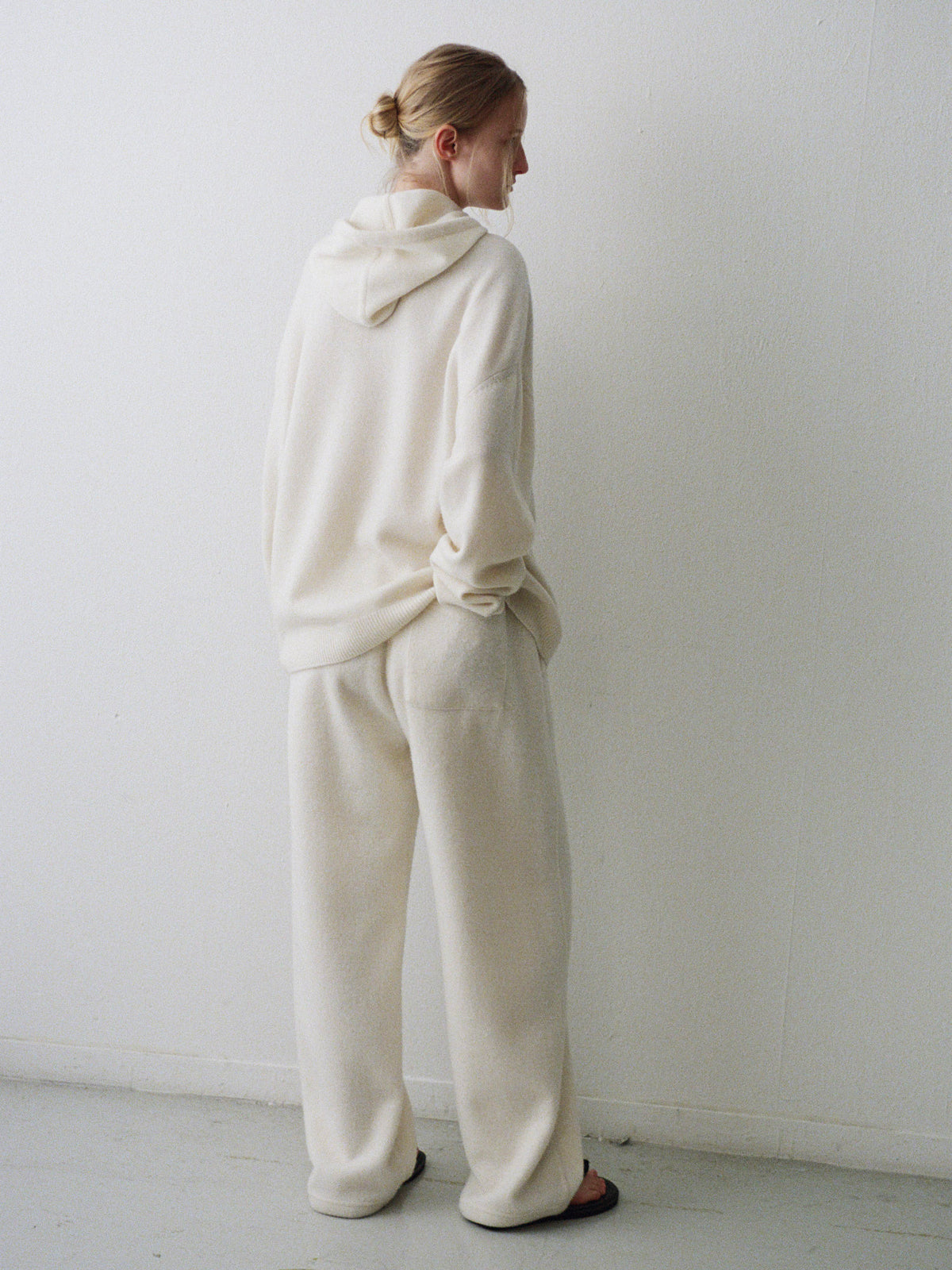 Cashmere Hooded Pullover_ivory
