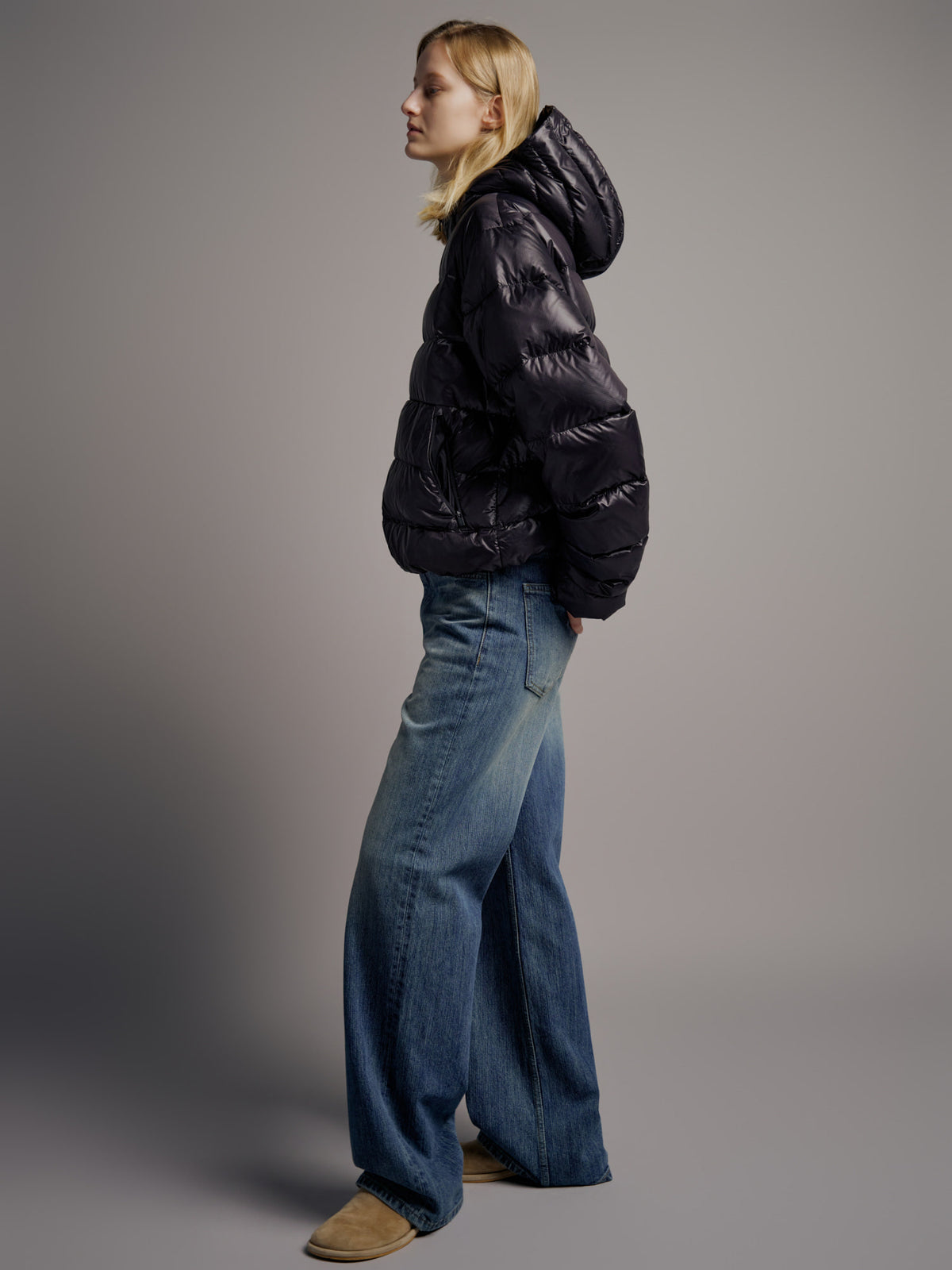Airy Goose Down Jacket_black