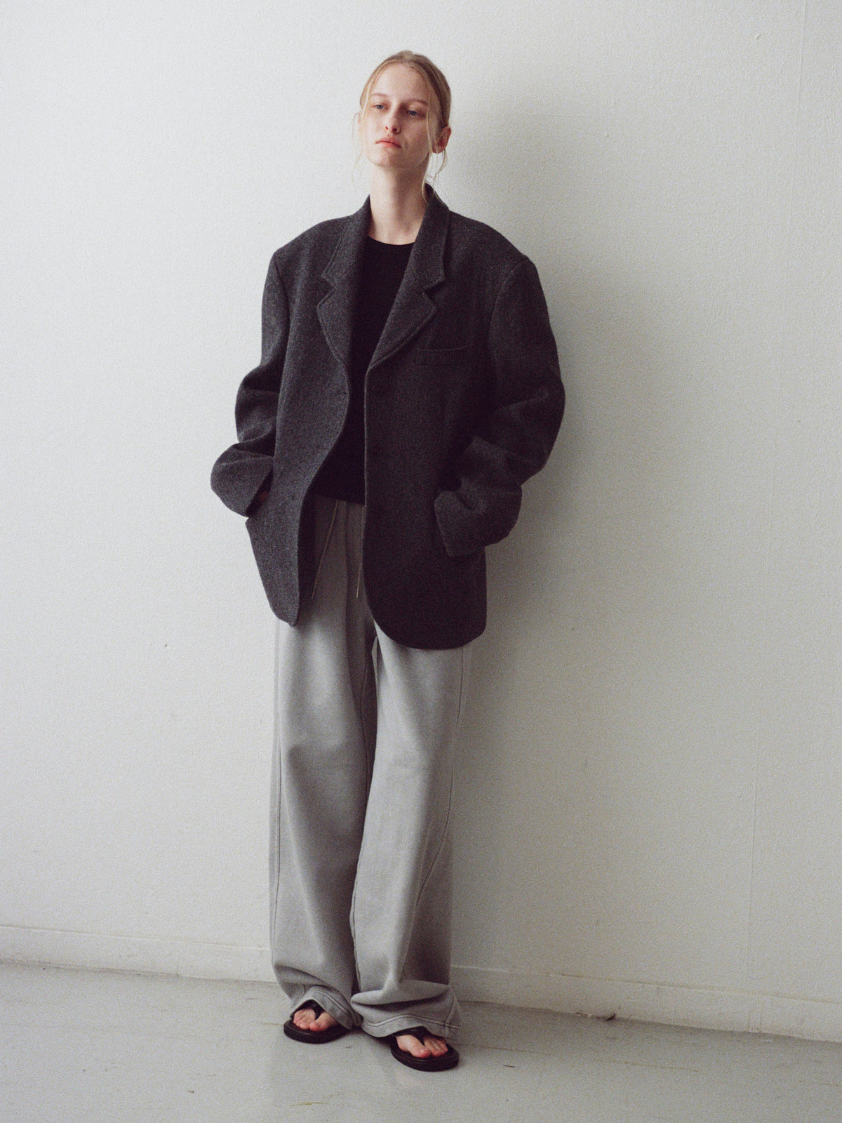 Alpaca 3-Button Jacket_charcoal