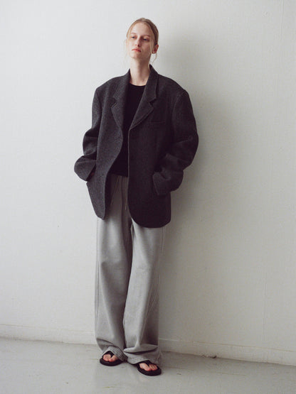 Alpaca 3-Button Jacket_charcoal