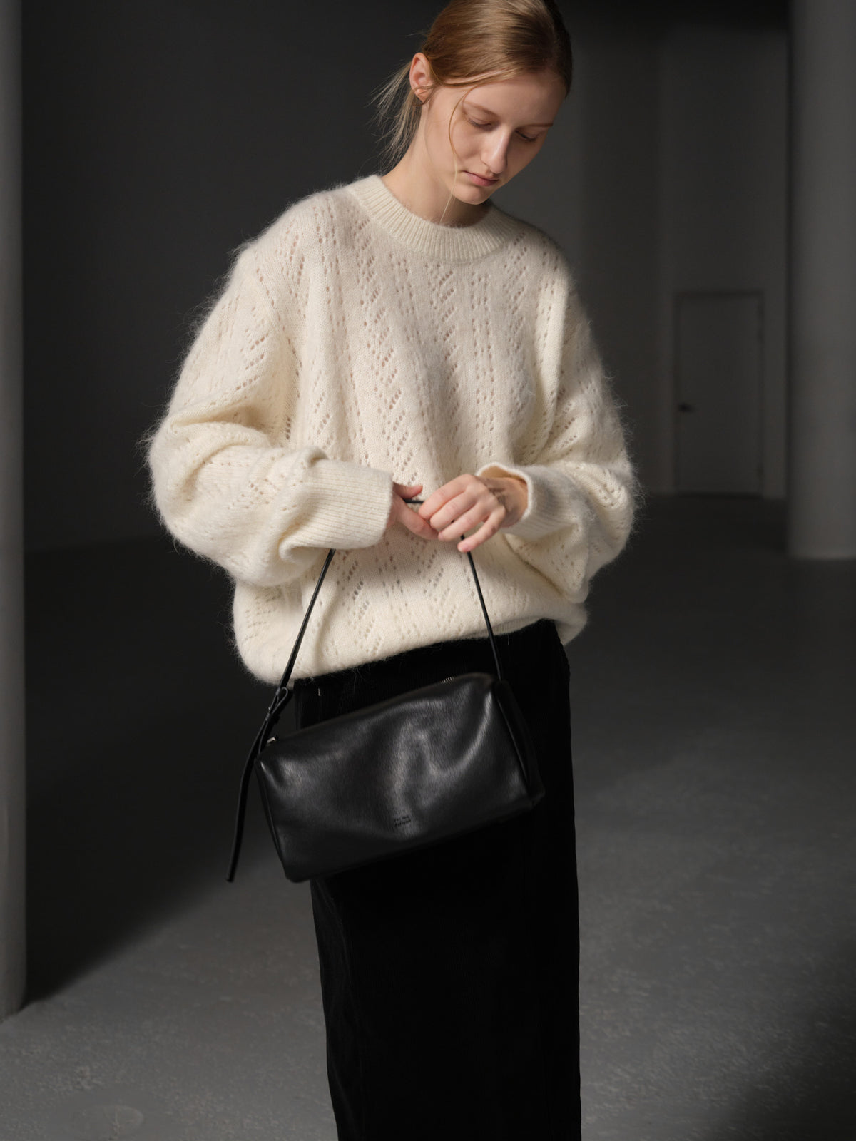 Alpaca Pointel Knit_ivory