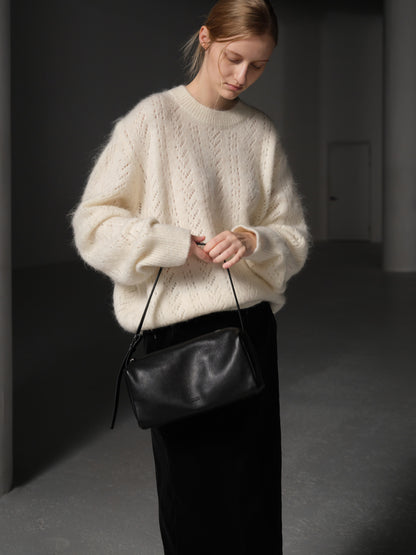 Alpaca Pointel Knit_ivory