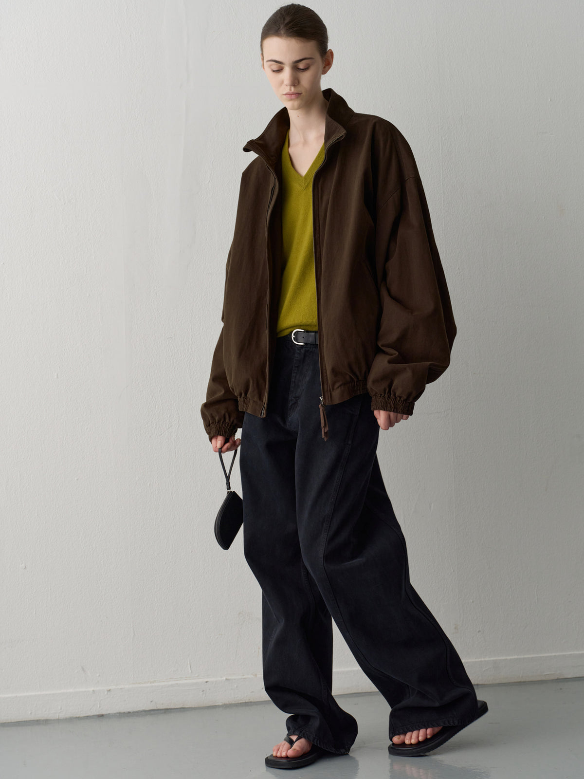 [11/3 Pre-order] Peached Cotton Blouson_brown