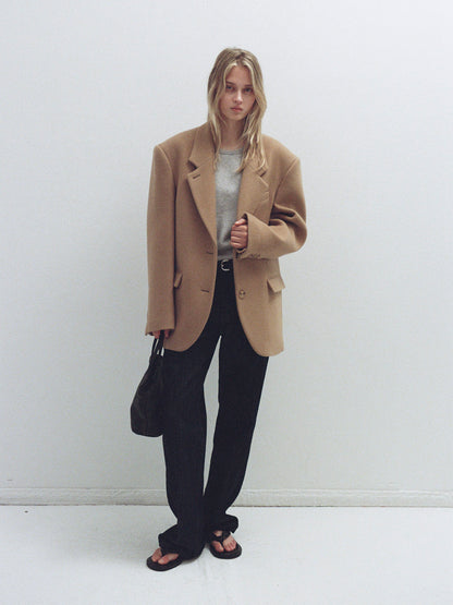 Breeze Washed Leather Tote Bag_Black