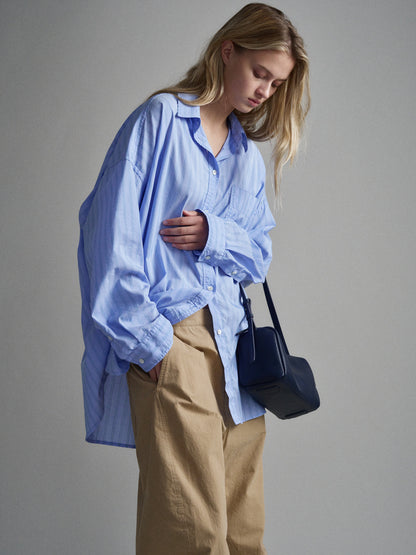 Vintage Stripe Shirt_sky blue