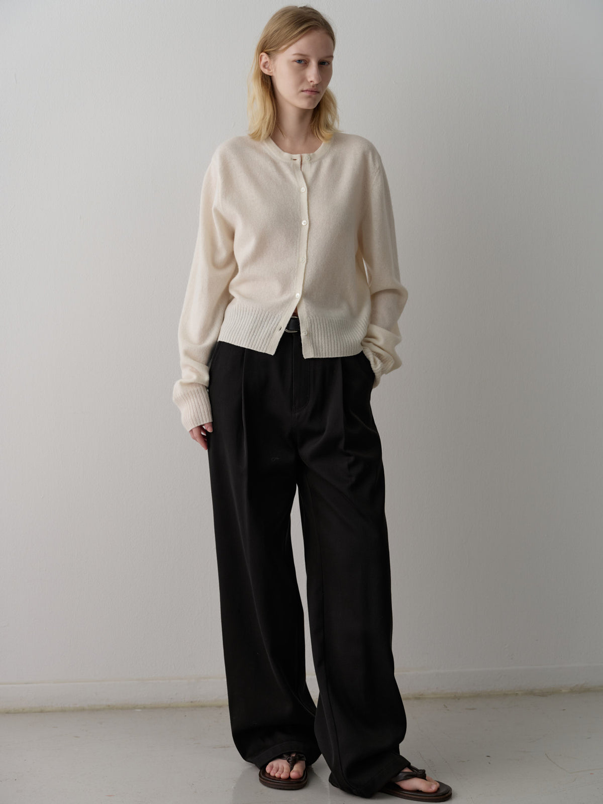 Cotton Double Pocket Pants_black