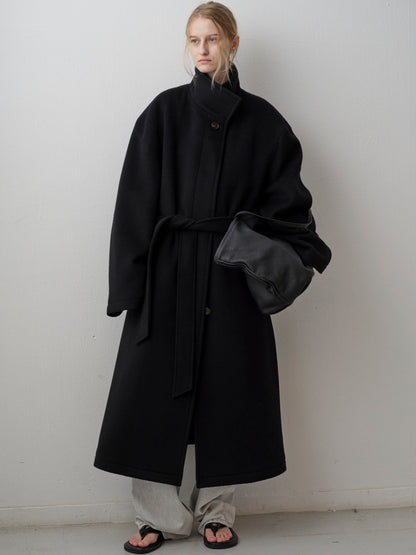 Cashmere High-neck Coat_black