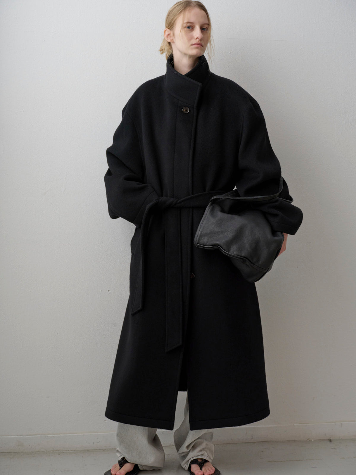 Cashmere High-neck Coat_black