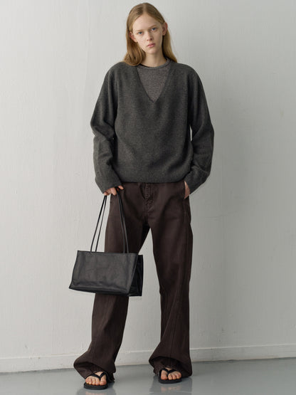 Willow Zipper Shoulder Bag_black