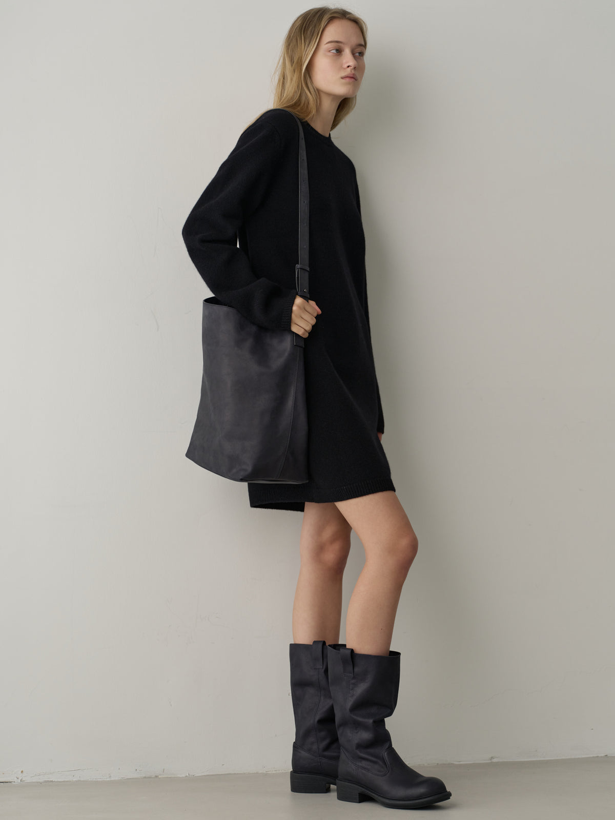 Antique Shepherd Big Bag_black