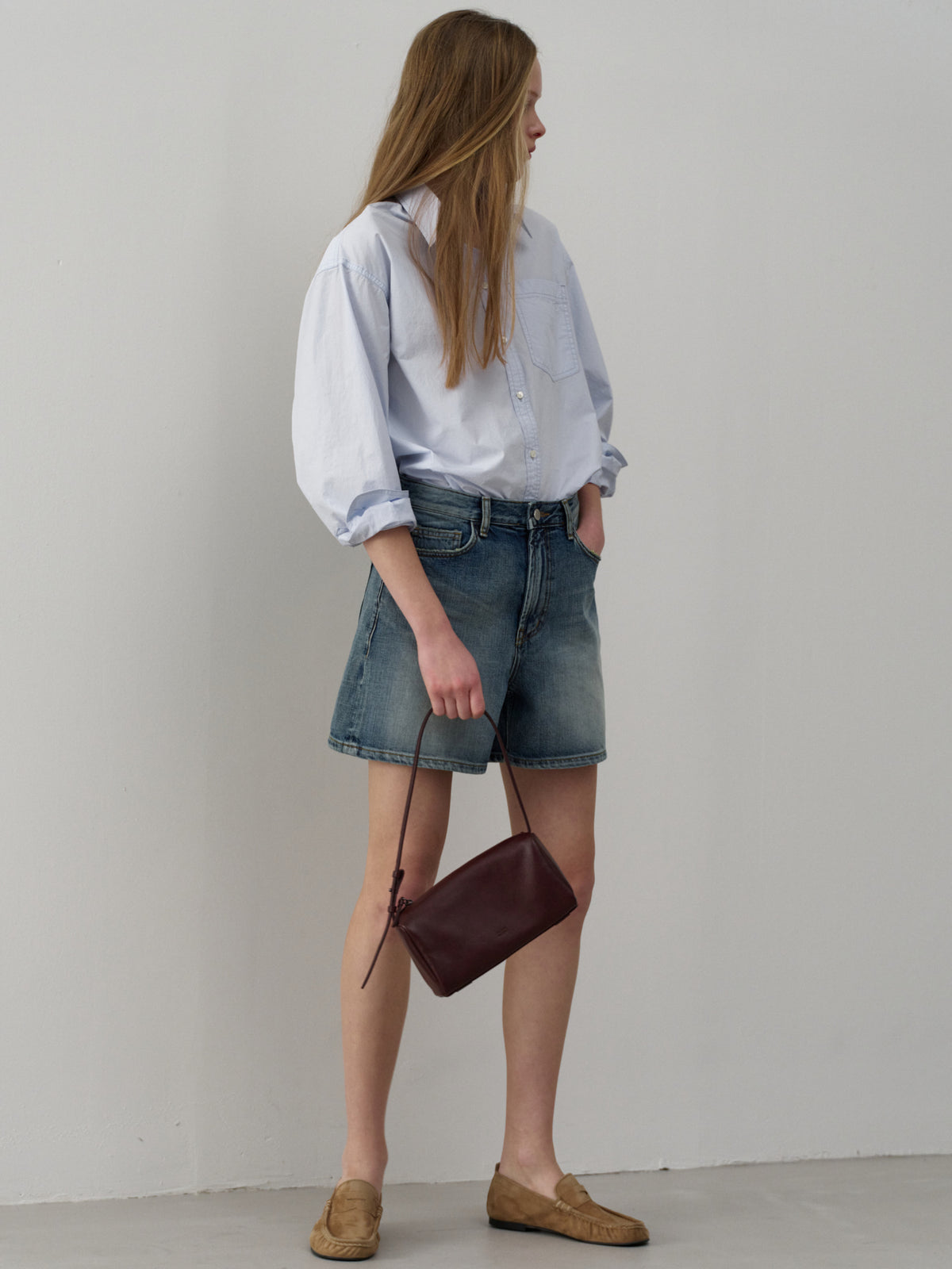 [11/23 Pre-order] Washed Cotton Shirt_sky