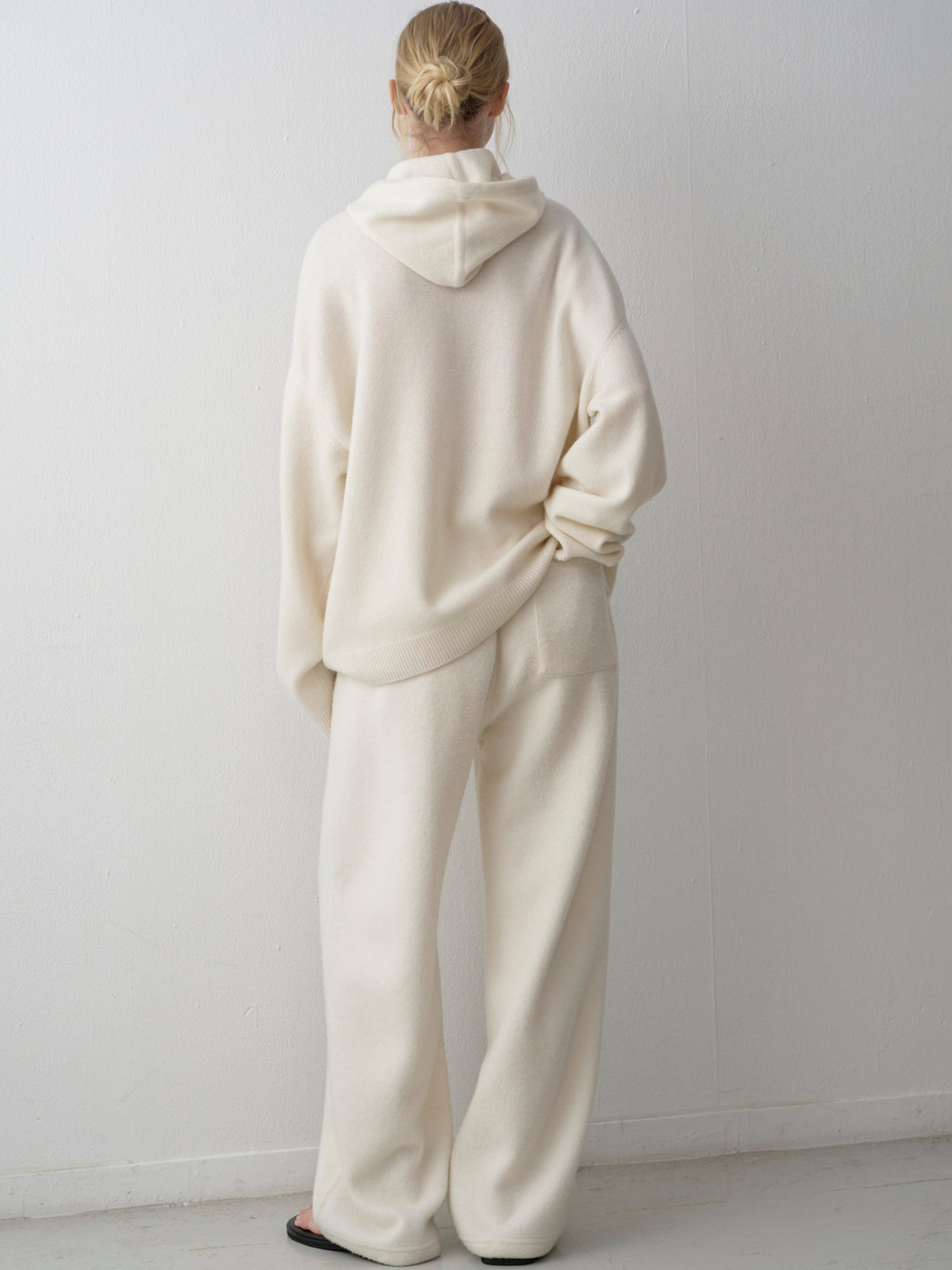 Cashmere Hooded Pullover_ivory