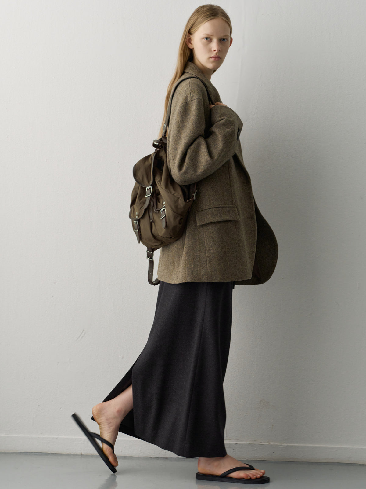 Shetland Wool Jacket_multi brown