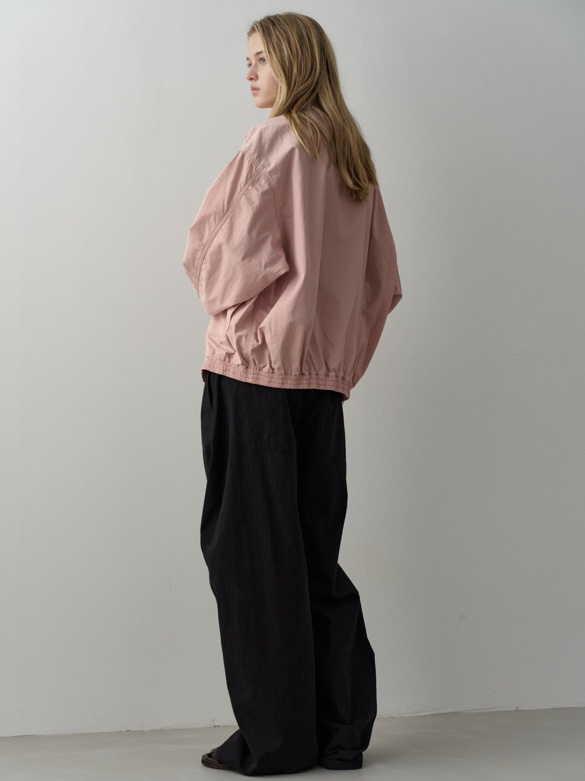 Washed Cotton Blouson_pink
