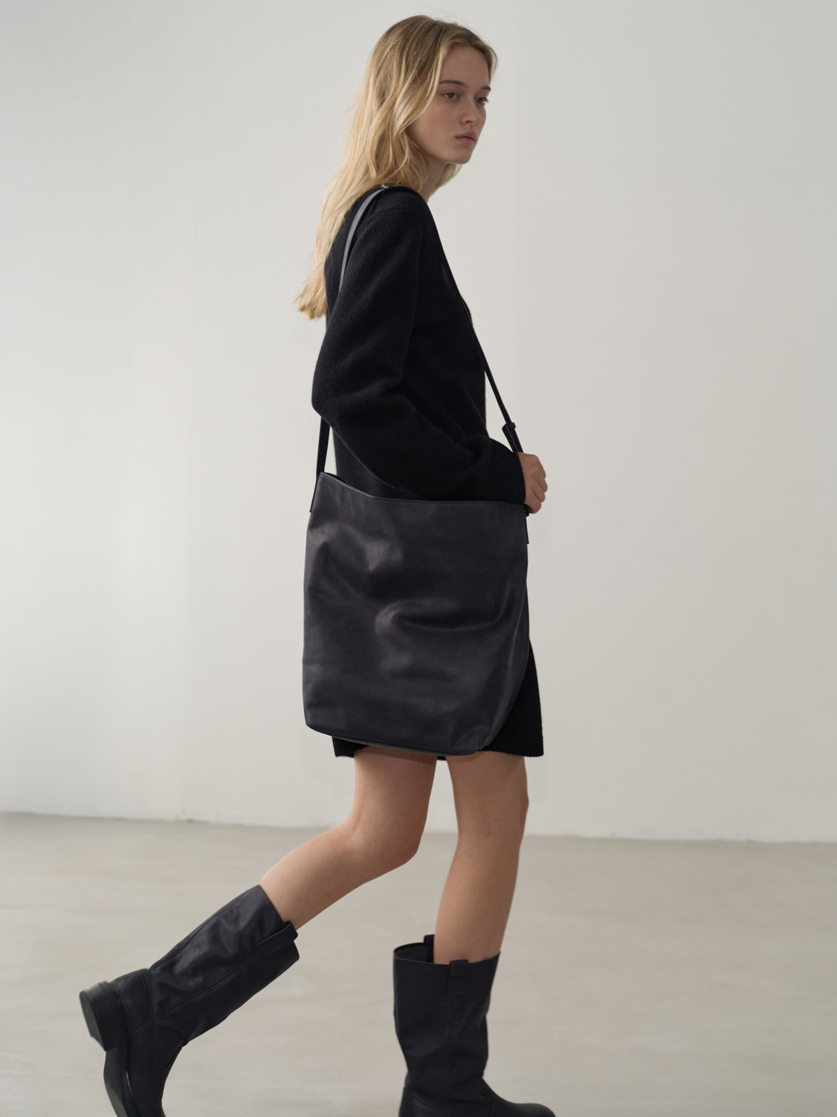 Antique Shepherd Big Bag_black