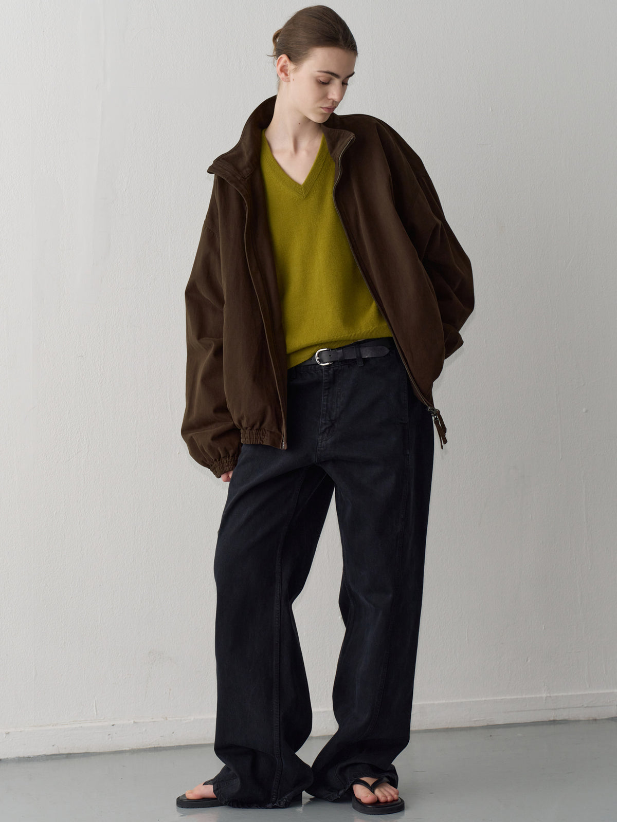 [11/3 Pre-order] Peached Cotton Blouson_brown