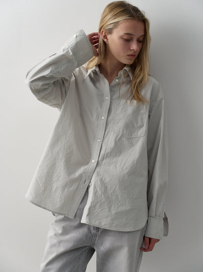 [11/23 Pre-order] Washed Cotton Shirt_fog