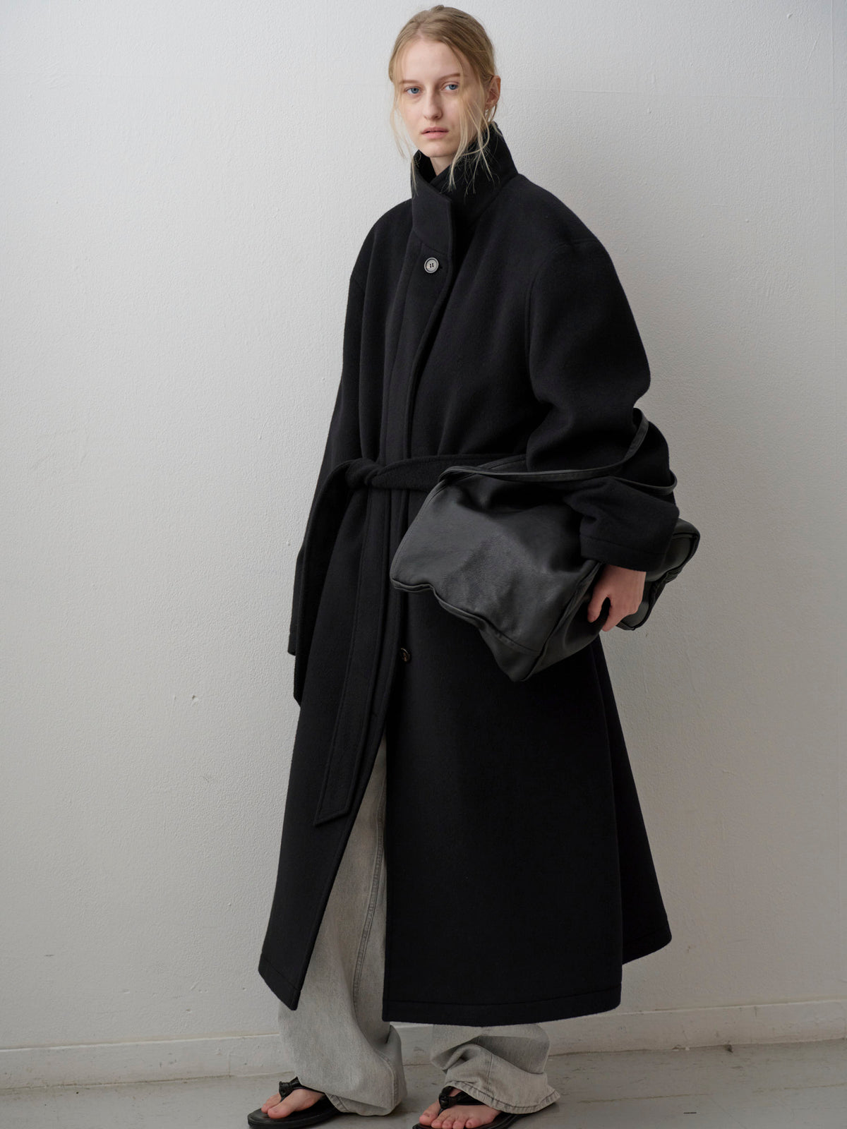 Cashmere High-neck Coat_black
